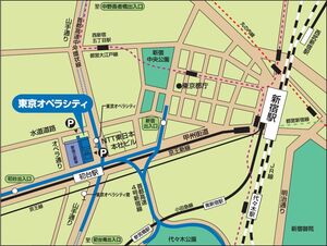 東京オペラシティ案内図